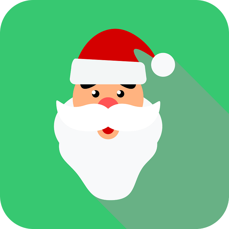 Santa icon. Free download transparent .PNG | Creazilla
