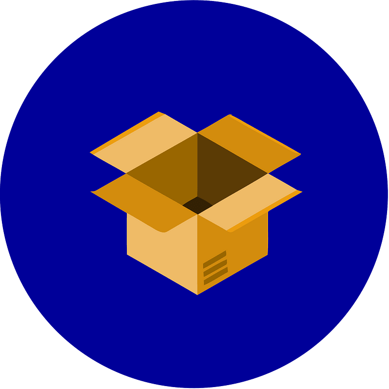 Box icon. Free download transparent .PNG Creazilla
