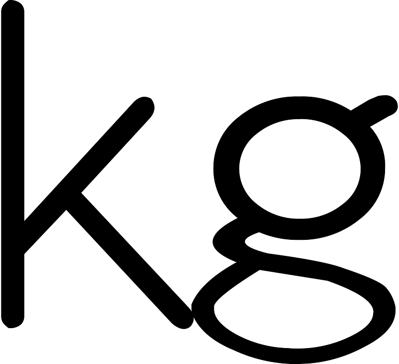 Kg icon. Free download transparent .PNG Creazilla
