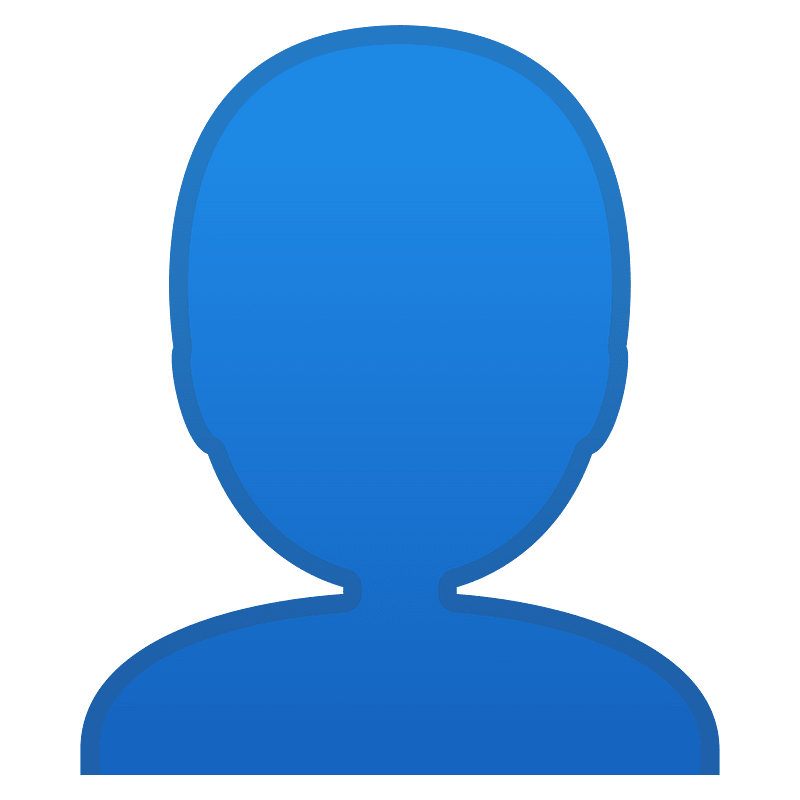 Noto Emoji Pie 1F464 icon. Free download transparent .PNG Creazilla