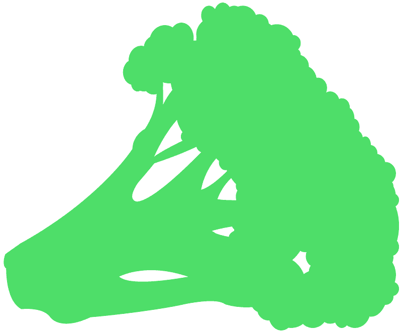 ブロッコリー 無料ベクトルシルエット Creazilla