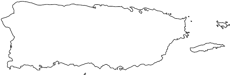 Transparent Puerto Rico Map Outline Vrogue co