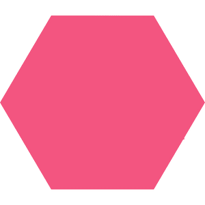 Silueta de Hexagon vector