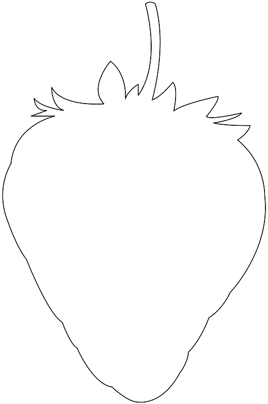 イチゴ 無料ベクトルシルエット Creazilla