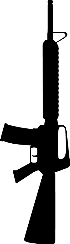 M16ar15 - Free vector silhouettes on creazilla.com
