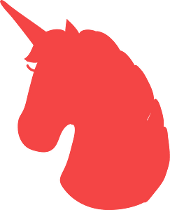 Unicorn head silhouette - Free Vector Silhouettes | Creazilla