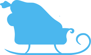 Sleigh silhouette - Free Vector Silhouettes | Creazilla