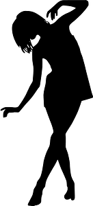 Girls dancing - Free vector silhouettes on creazilla.com