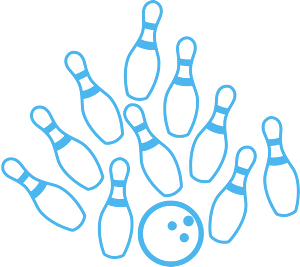 Bowling silhouette - Free Vector Silhouettes | Creazilla