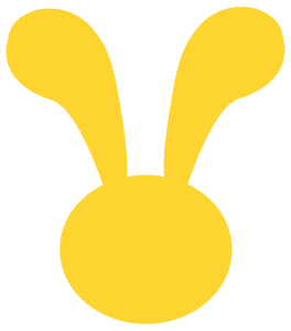 Bunny face silhouette - Free Vector Silhouettes | Creazilla