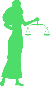 Lady Justice silhouette - Free Vector Silhouettes | Creazilla