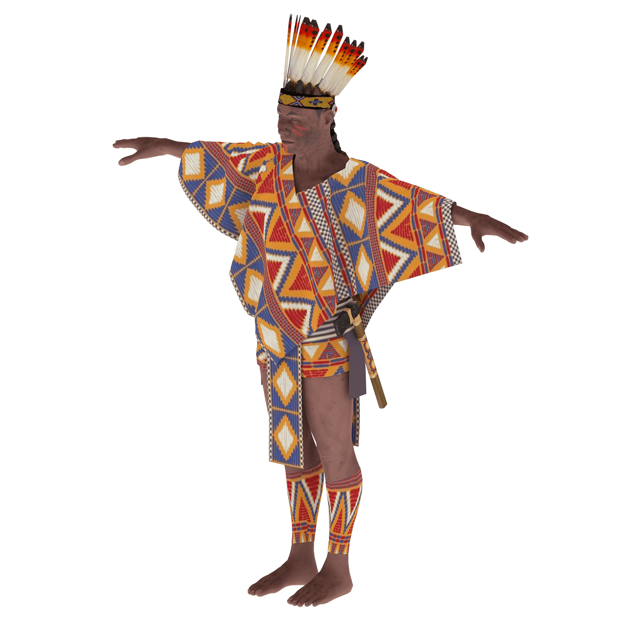 native-american-free-3d-model-on-creazilla