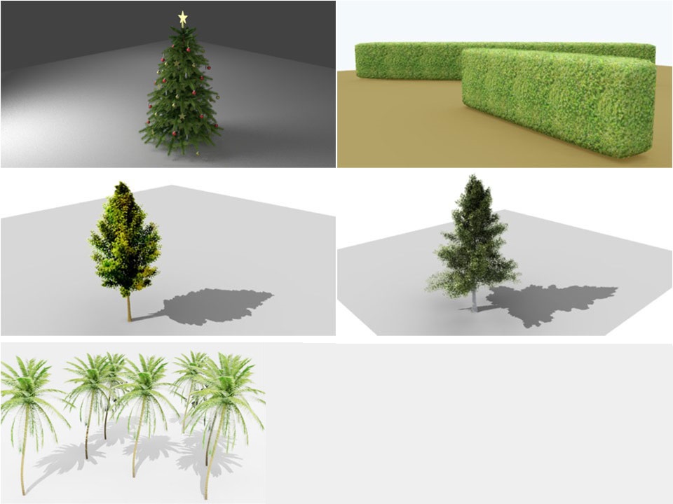 Trees - Free 3d model on creazilla.com