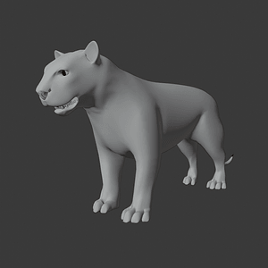 ライオンとトラ3dモデル 無料ダウンロード Creazilla