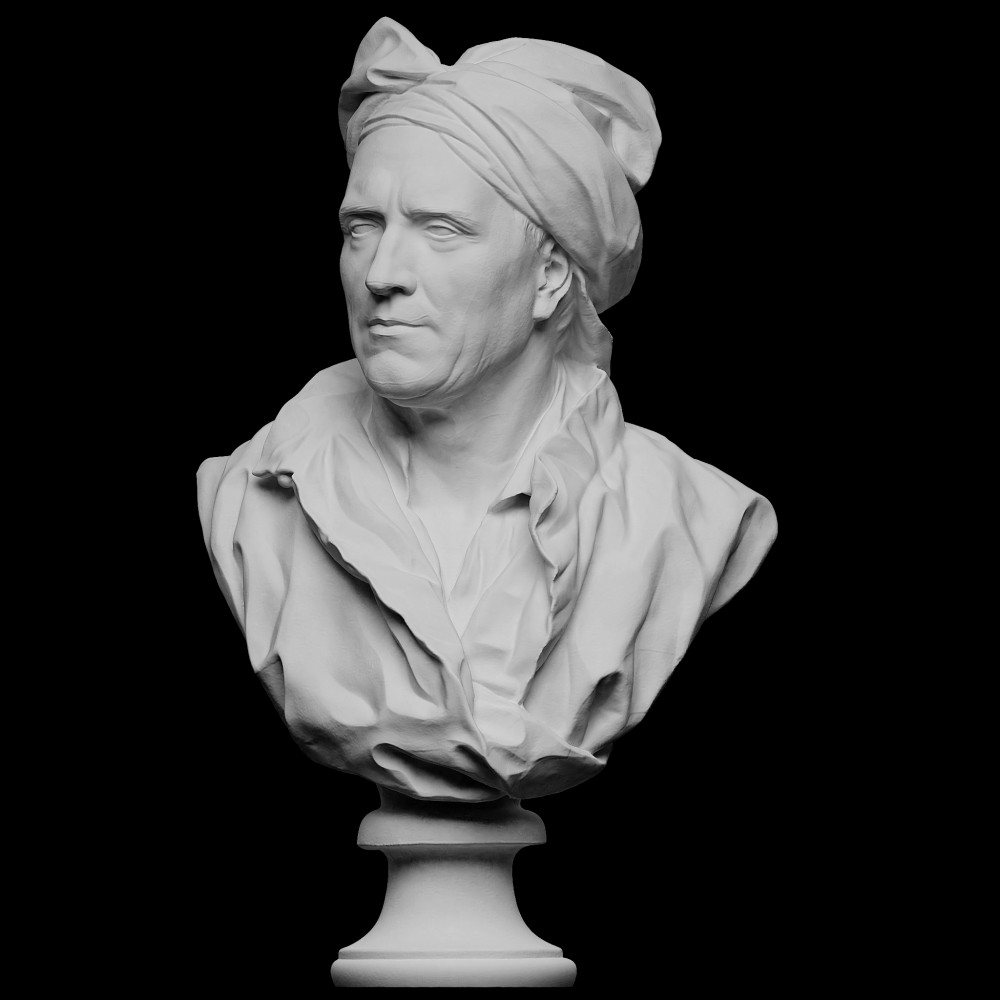 Portrait of Nicolas Coustou Free 3d model on