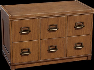 Modello 3D di Vintage Wooden Drawer