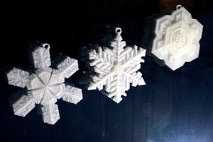 Bentley's Snowflake Ornaments 3D Model