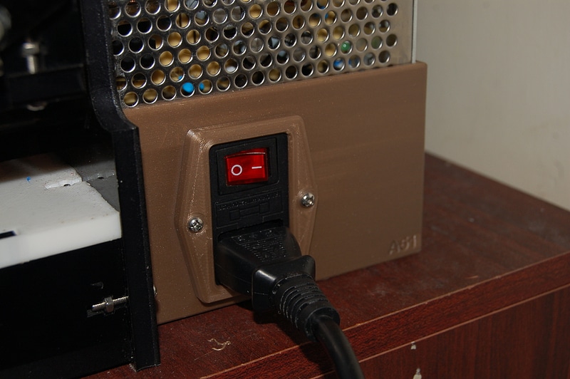 IEC320 C14 Inlet Module Mounting Plate - Free 3d model on creazilla.com