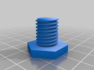 OpenSCAD metric thread approximation - Free 3d model on creazilla.com