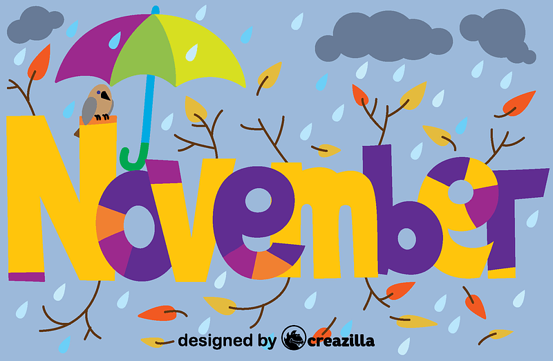 Векторное изображение: November