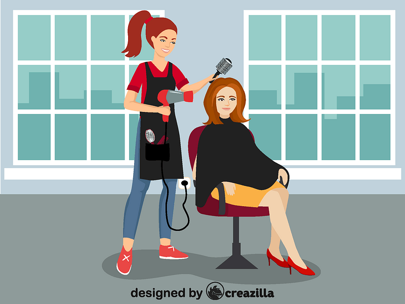 Hairdresser vecteur