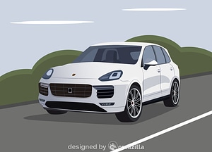 Векторное изображение: Porsche Cayenne