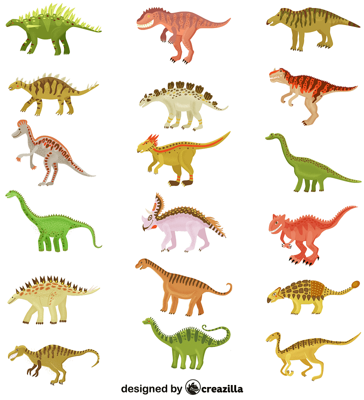 Jurrasic World set 03 vector