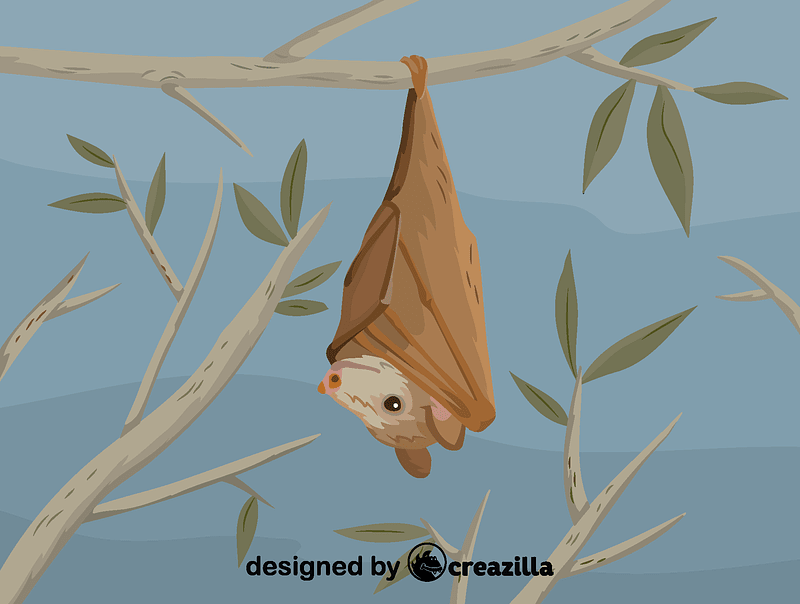 Векторне зображення: Buettikofer's epauletted fruit bat