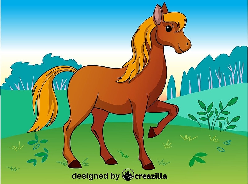 Horse vector. Free download. Creazilla