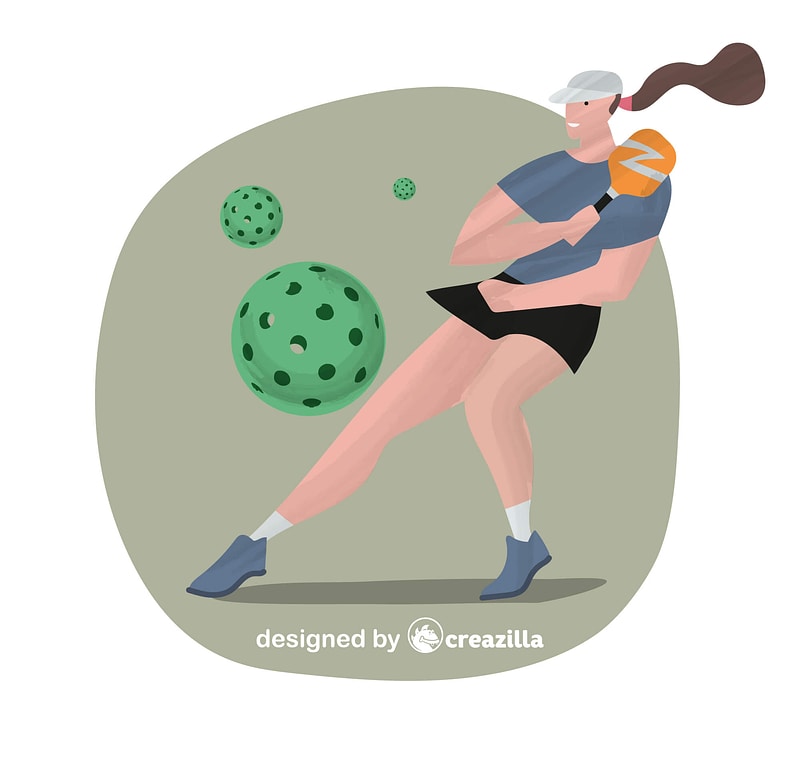 Pickleball vector. Free download. Creazilla