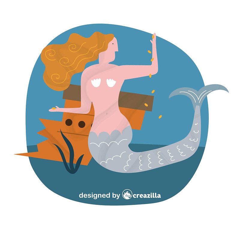 Mermaid vector