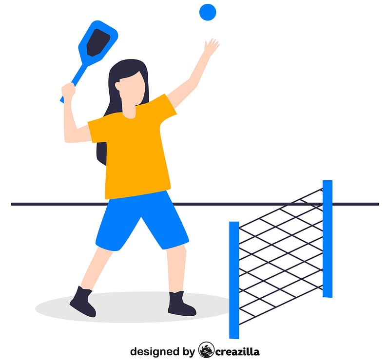 Pickleball vector. Free download. Creazilla