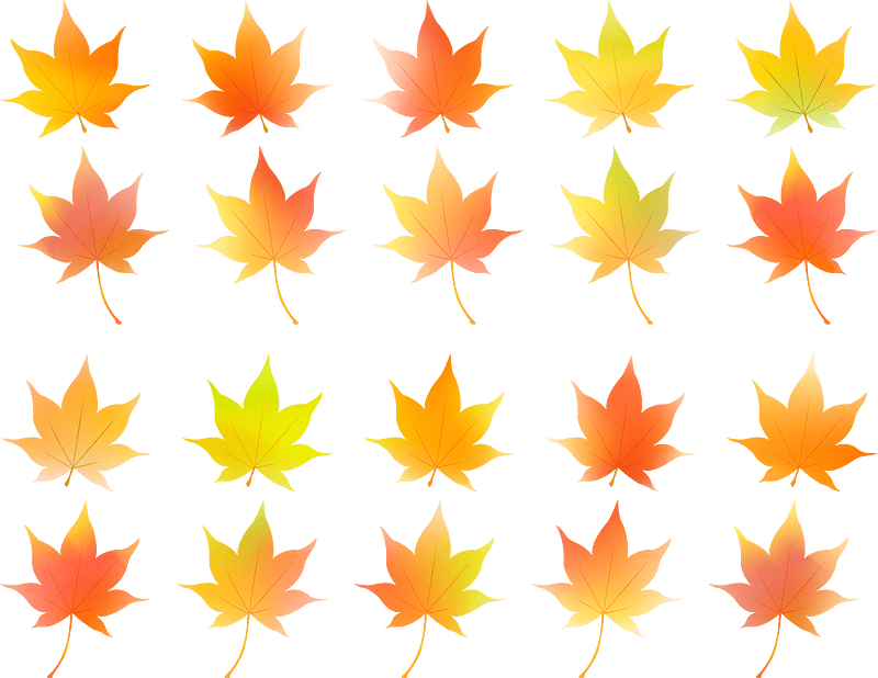 Maple Autumn Leaves ベクターイメージ狐