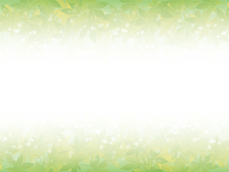 Maple Green Leaves Frame矢量图像