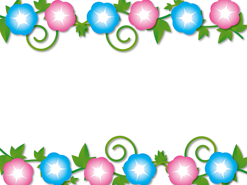 Morning Glory Frame vector