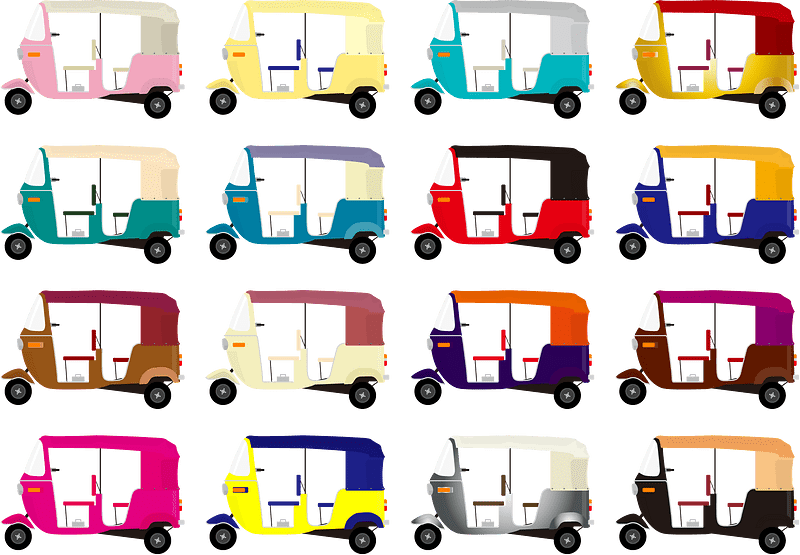 Auto Rickshaw vector. Free download. Creazilla