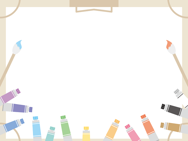 Drawing Board Paint Frame vector. Free download. Creazilla