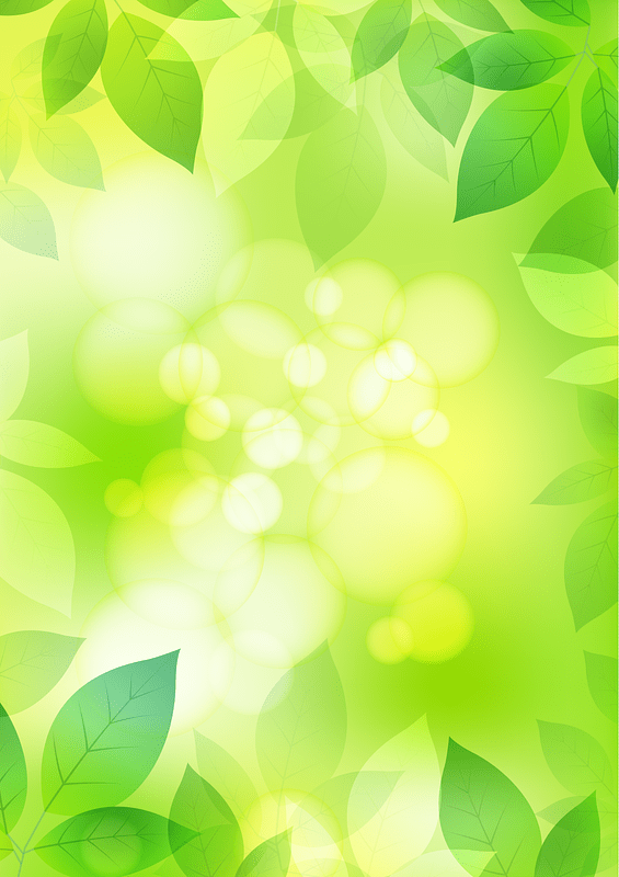 Векторное изображение: Green Leaves Background