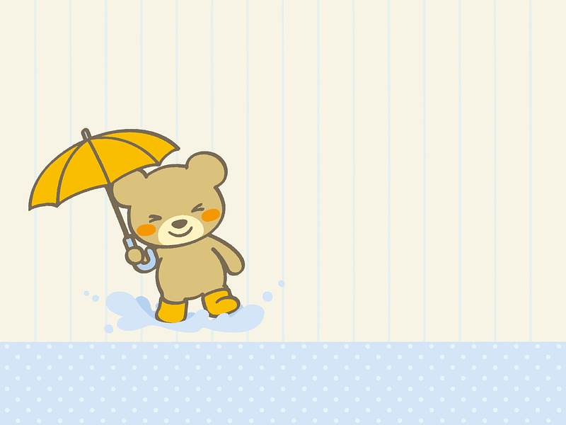 Векторне зображення: Bear Rain