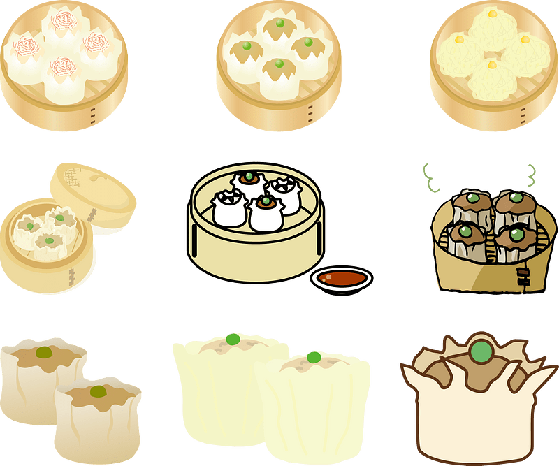 Vector de Shumai Food