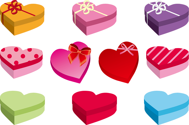 Heart Gift Box vektori