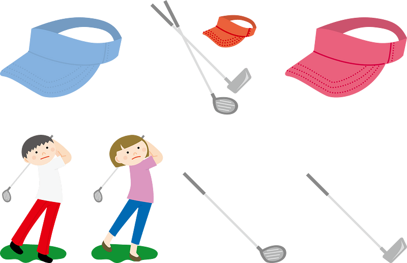 Golf Golfer vector. Free download. Creazilla