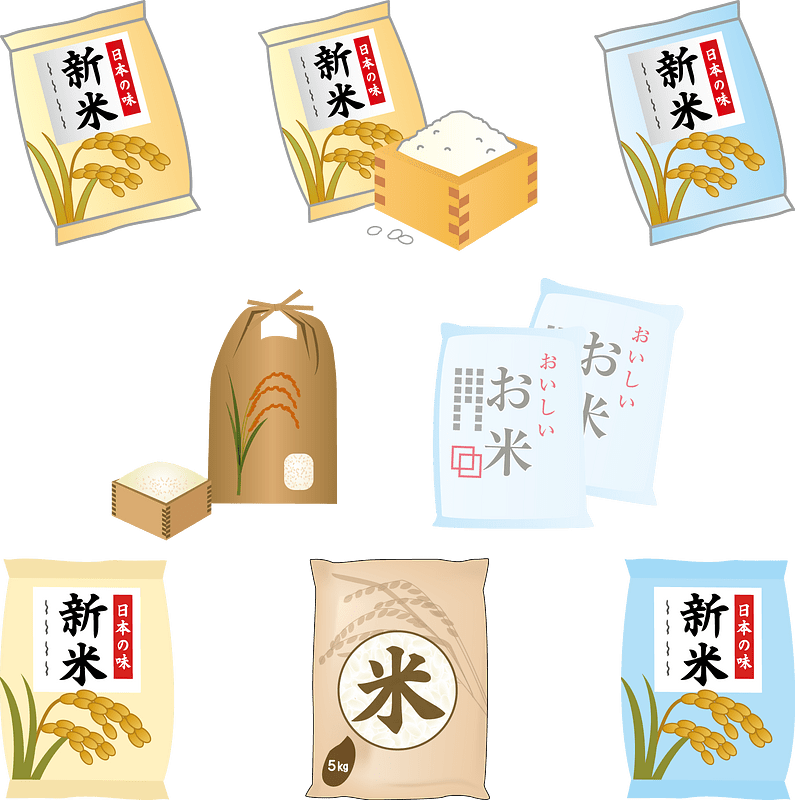 Rice Food ベクターイメージ狐