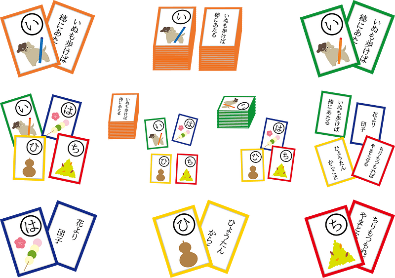 Karuta Card Game vector. Free download. Creazilla