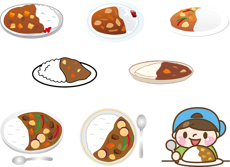 Curry Rice vector. Free download. Creazilla