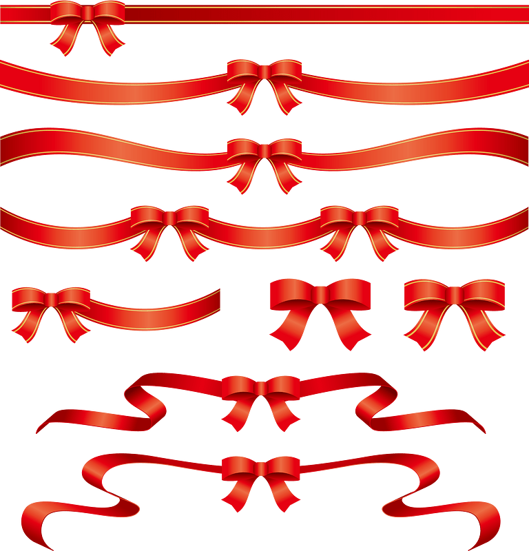 Ribbon Bow vector. Free download. Creazilla