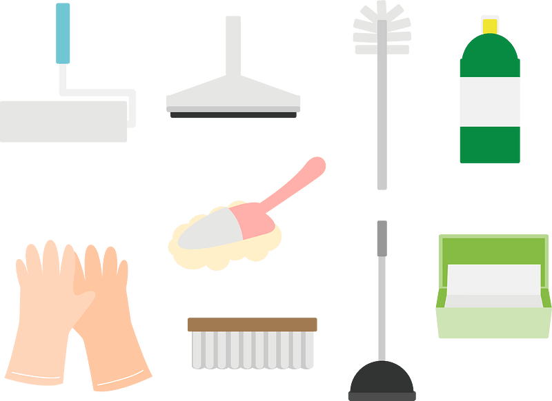 Cleaning Equipment vector. Free download. Creazilla