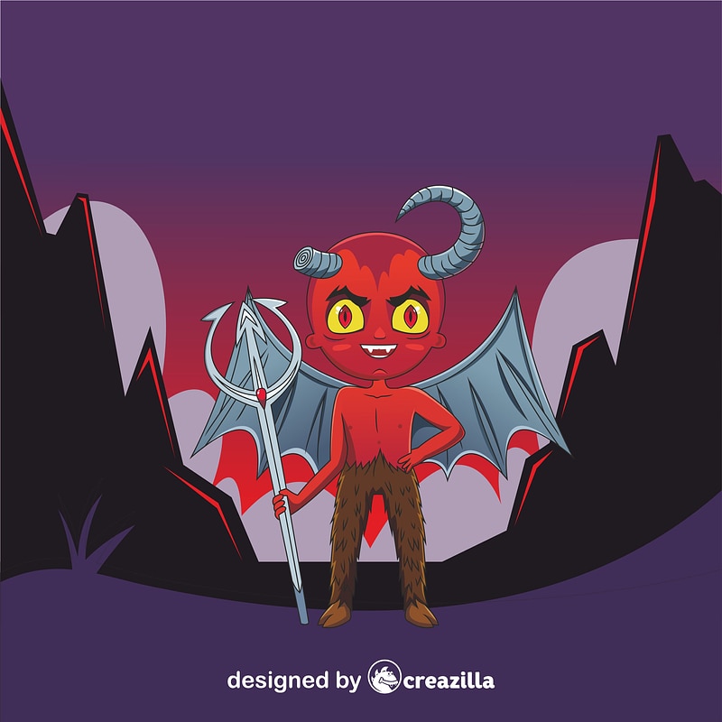 Grafika wektorowa: Demon