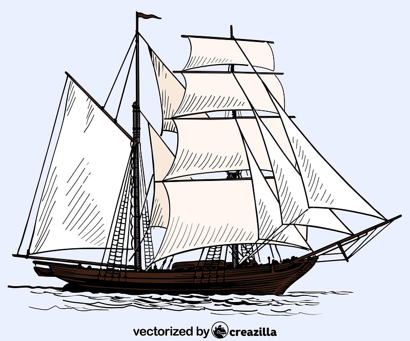 Sailing Ship vector. Free download. Creazilla